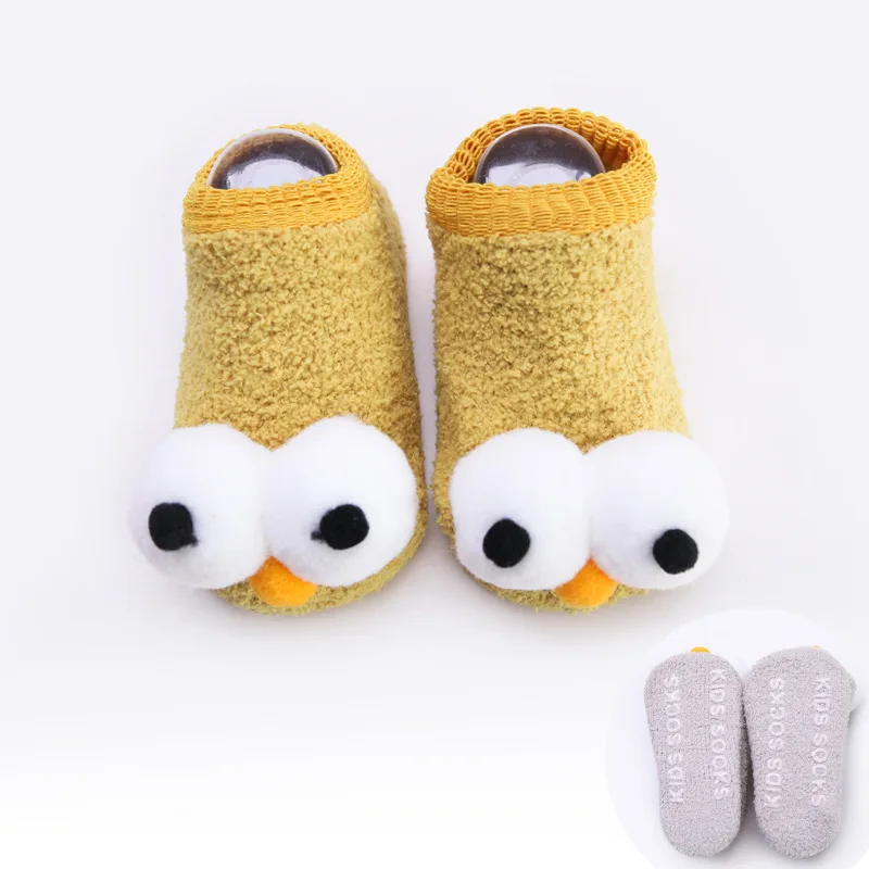 

Meihuida 1PC Unisex Newborn Baby Cartoon Big Eyes Cotton Soft Comfortable Anti-Slip Warm Socks Slipper Shoes Boots