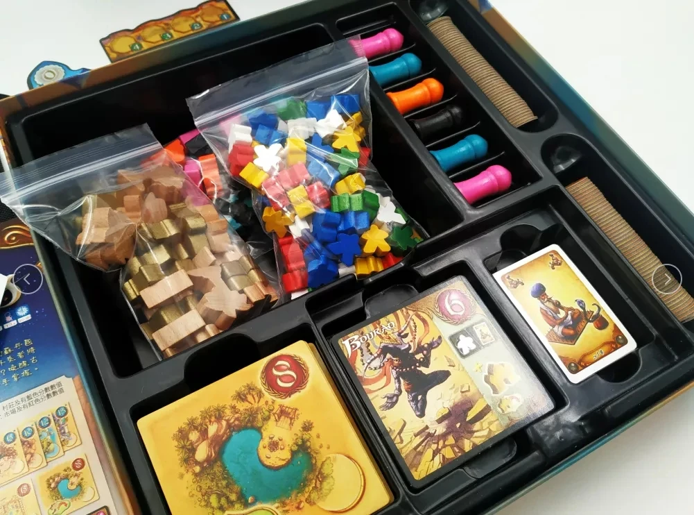 

Newest Board Game Five Tribes Cards Game Table Games Basic Expansion of Five Tribes Chinese Family Leisure Children Party Game