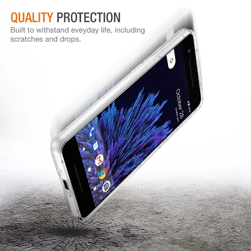 Мягкий чехол для Google Pixel 2 2XL прозрачный силиконовый штамп ТПУ защитный камеры Pixel2