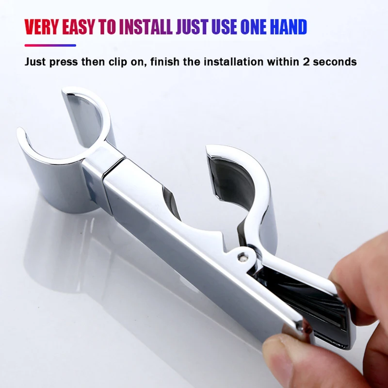 Универсальный Регулируемый держатель для ручного душа с зажимом Стабильный