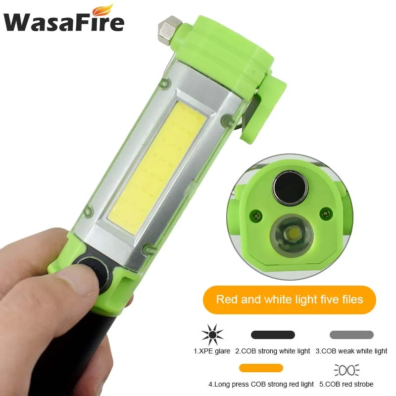 2 шт./лот многофункциональные магнитные фонарики Рабочая лампа 5 режимов Кемпинг