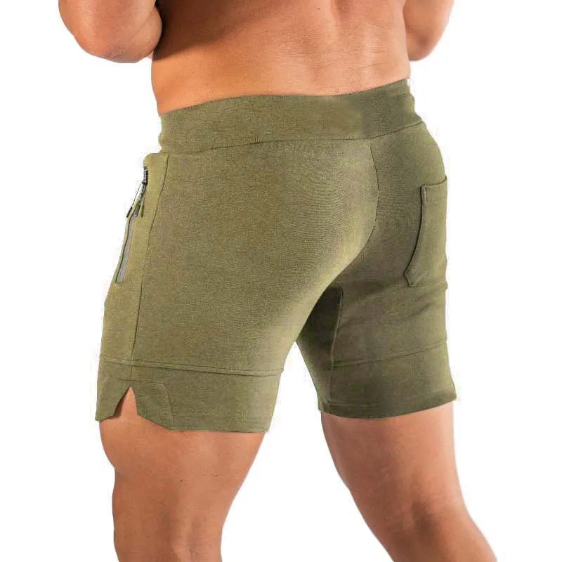 

Men Running Sport Shorts Gym Fitness Workout Training Sportswear Male Short Pants Knee Length Beach sports Sweatpants Bottoms