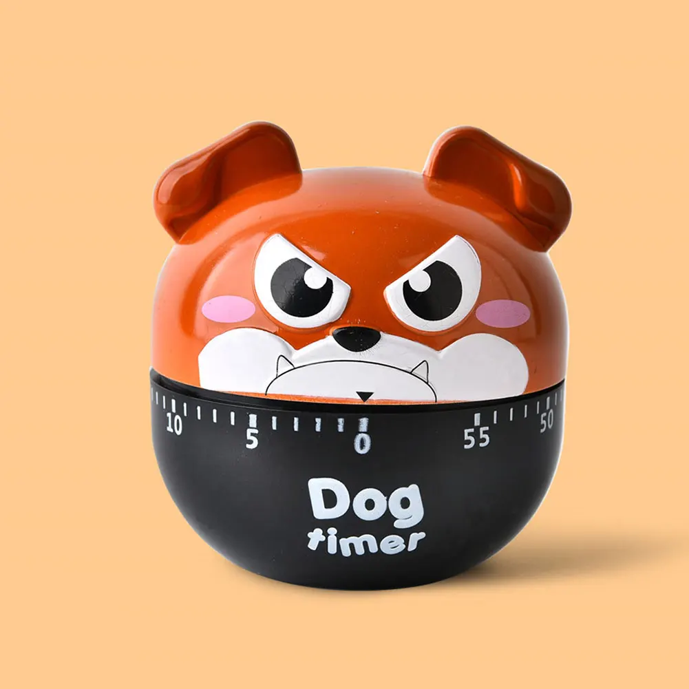 

Mechanical Alarm Cartoon Dog Clock Study Home Supplies Small Desktop 60 Minutes Baking Multifunctional Kitchen Timer Reminder