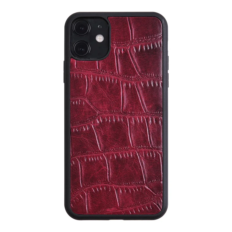 

Suitable for iPhone 12 Mobile Phone Case Iphone12 Pro Max Leather Case Mini First Layer Cowhide