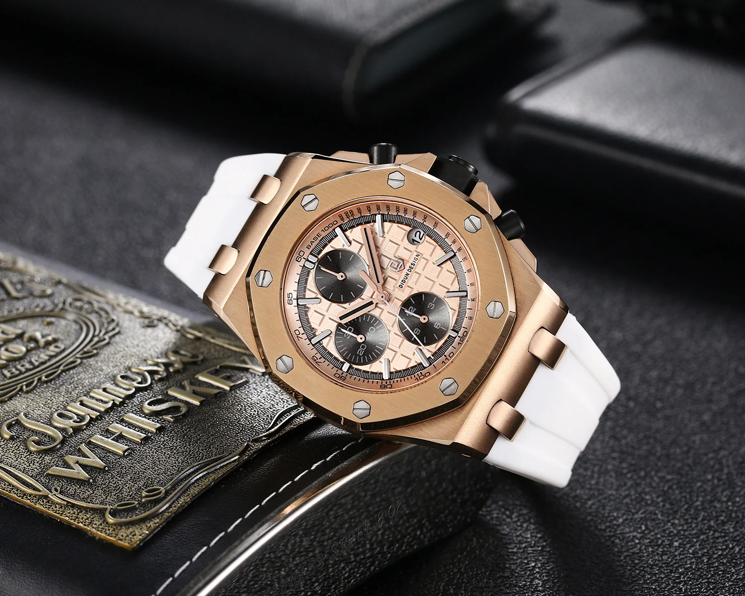 Часы наручные Didun Мужские кварцевые брендовые Роскошные деловые