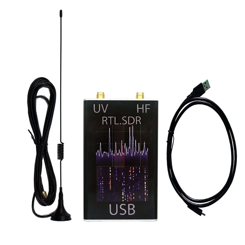 Radio Receiver 100KHz-1.7GHz Full Band UV HF RTL-SDR USB Tuner RTLSDR USB Dongle With RTL2832u R820t2 RTL SDR Receiver