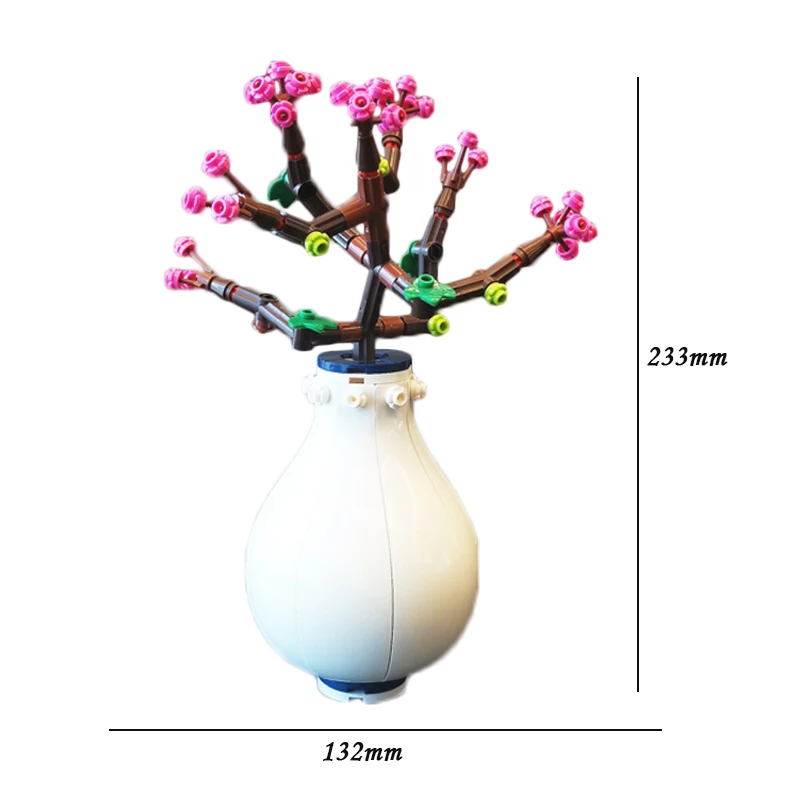 

2021 Creative Flower Bouquet Model Building Blocks Romantic City Friends Diy Assembly Bricks DIY Toys For Girls Kids Gift