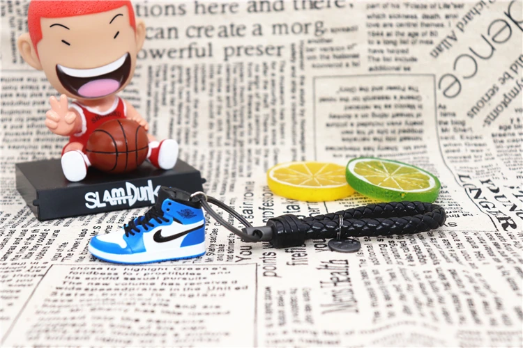 Ручной работы 3D AJ брелок Air Mini Jordan кроссовки модель милый брелок для ключей Баскетбольная обувь брелок лучший подарок Новая мода ювелирные изделия