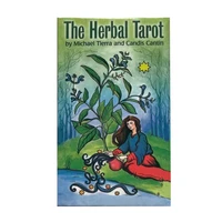 new hot sell black the herbal tarot divination deck english version oracle cards games entertainment parties board game