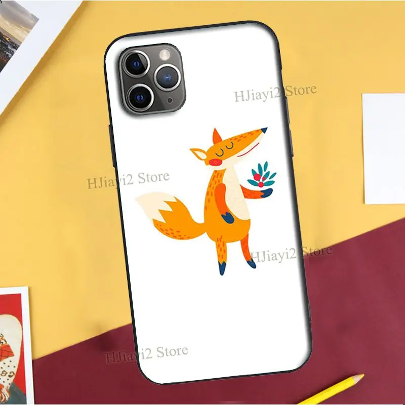 Чехол с рисунком Красной лисы для iPhone 11 Pro Max 13 12 mini SE 2020 X XR XS 7 8 Plus чехол - купить по