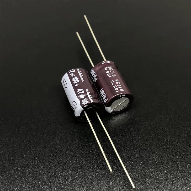 5 шт./50 шт. 47 мкФ 100 в NICHICON PW серия 10x16 мм низкое сопротивление 100V47uF алюминиевый