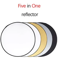 5 in 1 background photography circular reflector portable suitable for soft light photo studio props photography accessories