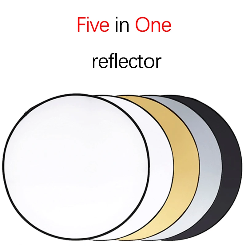 Портативный Круглый отражатель 5 в 1 для фона фотосъемки подходит мягсветильник