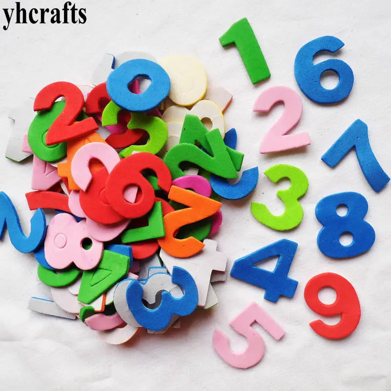 95PCS numbers 1 сумка/Лот. Животноводческая ферма пенные наклейки, набор для скрапбукинга. Игрушки для раннего развития детей детский сад искусство ремесла игрушки изготовленные вручную домашнюю работу OEM - Цвет: 95PCS numbers