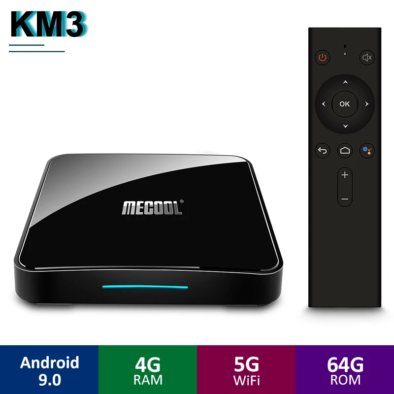 ТВ приставка Mecool KM3 A Android 9 0 4 + 64 ГБ Wi Fi Bluetooth 0|ТВ-приставки и медиаплееры| |