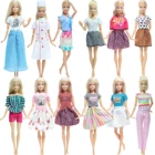 Одежда для куклы смешанного стиля, модное платье, топы, жилет, брюки, юбка, рубашка, аксессуары, Одежда для куклы Барби, игрушки для девочек