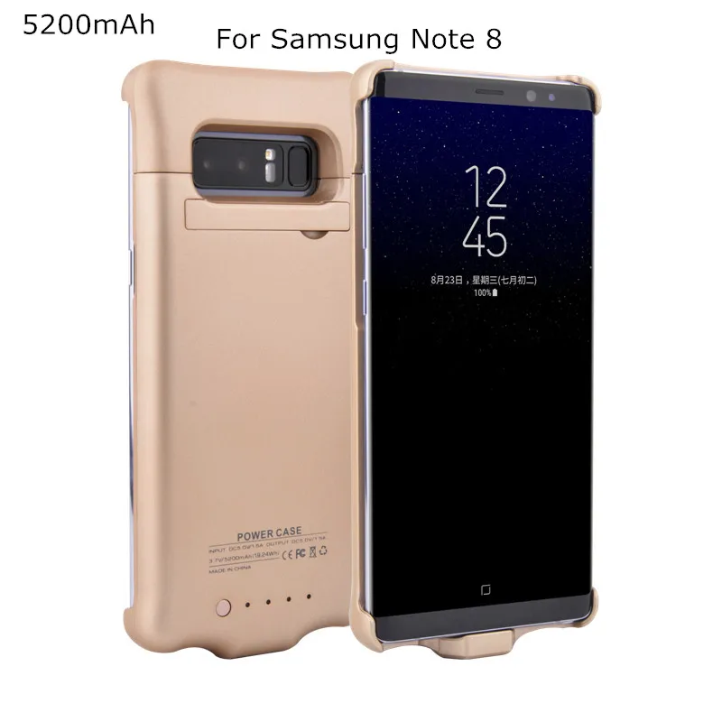 

5200mAh Portable Phone Battery Power Case For Samsung Note 8 Backup Battery Charger Cover For Samsung Galaxy Note 8 Power Bank