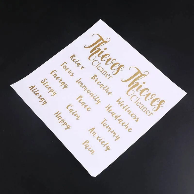 Бумажная наклейка для бутылки с эфирным маслом Овальная Круглая s флакон духов