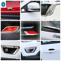 front rear bumper fog lights lamps rearview mirror rubbing strip door handle bowl cover for jeep compass 2017 2021 abs