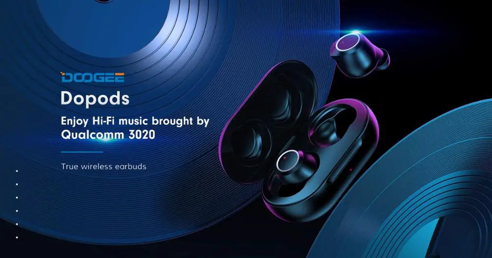 Беспроводные наушники DOOGEE Dopods HiFi Звук CVC 8 0 сенсорное управление ответ на вызов