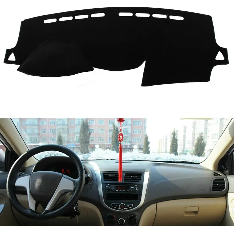 

Dashboard Cover for Hyundai Solaris/Accent/Verna 2012 2013-2015-2017 Sun Shade Dash Board Anti-slip Dash Mat Pad Dashmat Cover