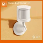 Новинка 2020, датчик человеческого тела Xiaomi, 2 держателя, монитор движения тела, интеллектуальное соединение для умного дома, работа с приложением Mijia