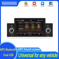 1din car radio gps navigation 5 5 hd retractable screen android multimedia player universal camera audio video player no dvd