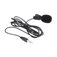 new clip on lapel lavalier microphone 3 5mm jack for iphone smart phone recording pc clip on lapel for talking singing speech