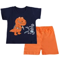 kids t shirt and shorts set boys casual cotton short sleeves tops pants girl beach o neck tee summer bottoms child sport clothes