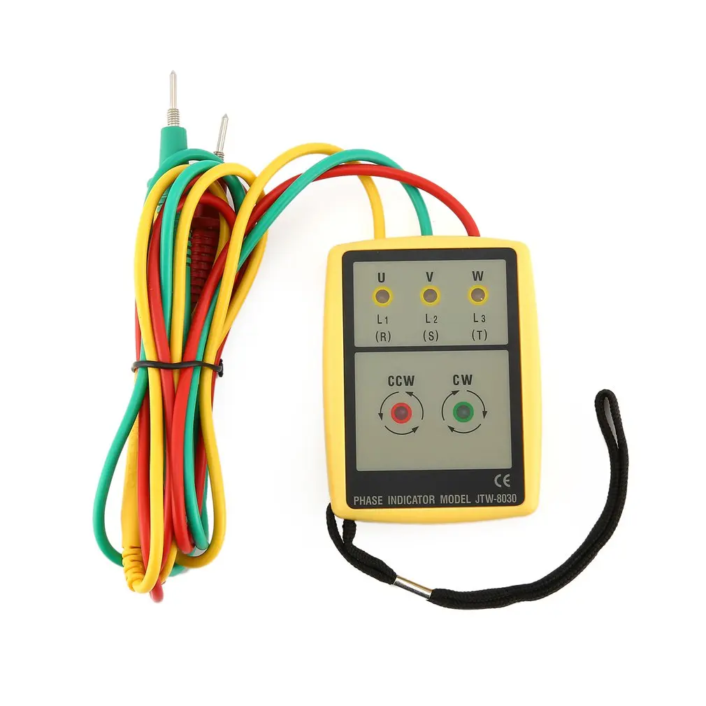 Портативный 3-фазный мультиметр JTW JTW-8030 измеритель последовательности