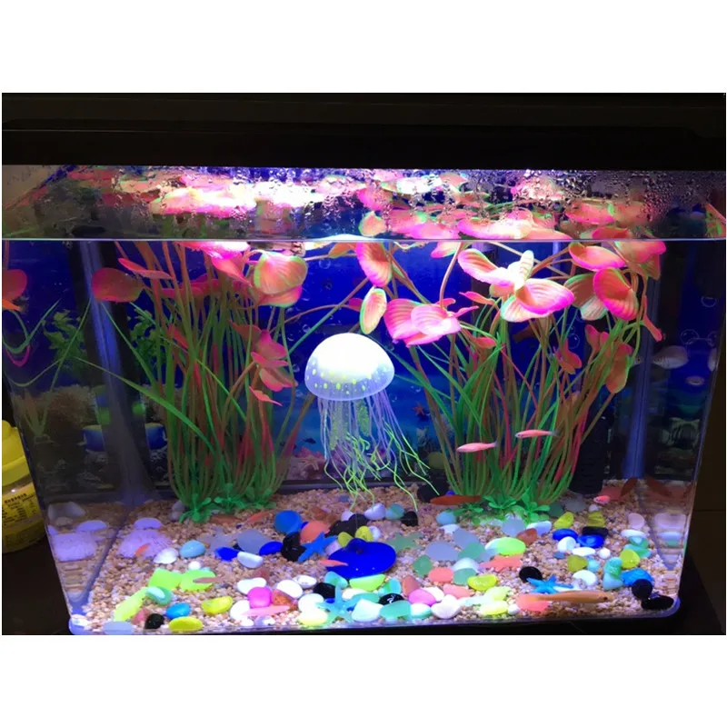 New 40cm Butterfly Shape Plastic Artificial Aquarium Plant Decoration Fish Tank Decorative Grass Ornament 3 Color | Дом и сад
