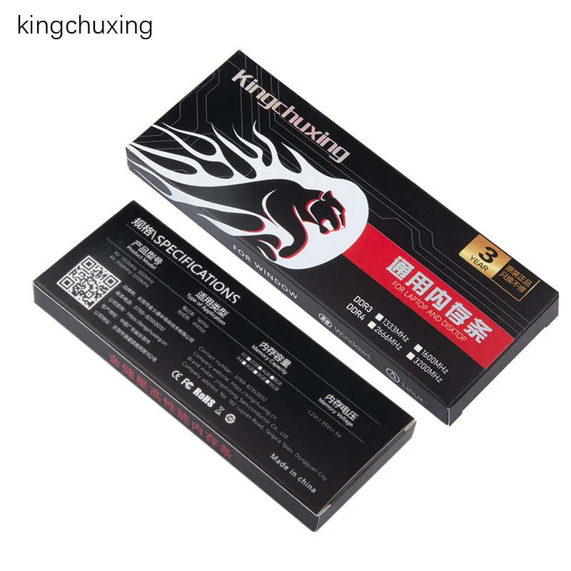 Kingchuxing оперативная Память DDR4 8 Гб 16 2666 МГц 3200 1600 DDR3 4 1333 двухканальный модуль DIMM для