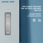 Выходной кнопочный переключатель Открыватель двери выключатель для автоматической двери электрический замок Электрическая Раздвижная Дверь Зеркало стеклянная кнопка