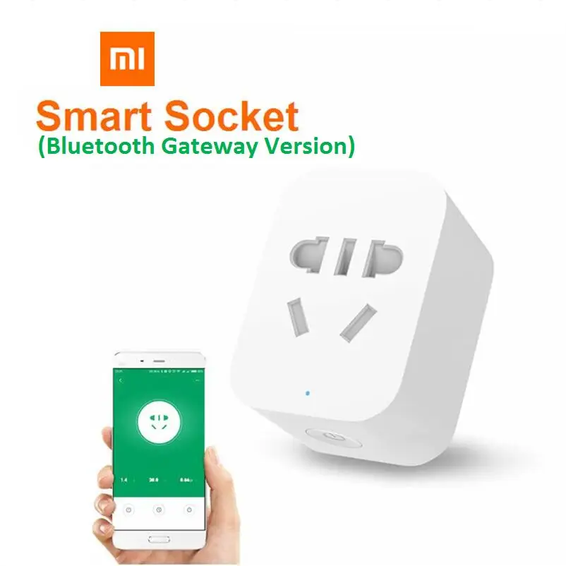 Xiaomi Mi Mijia Smart Socket Plug Bluetooth gateway version Wireless Switches Timer WiFi by home APP | Электроника - Фото №1