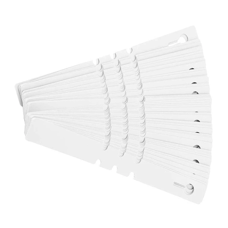 

100 Plastic Plant Hanging Tree Tags Wrapping Nursery Tag Marking Waterproof Nursery Tag (White)