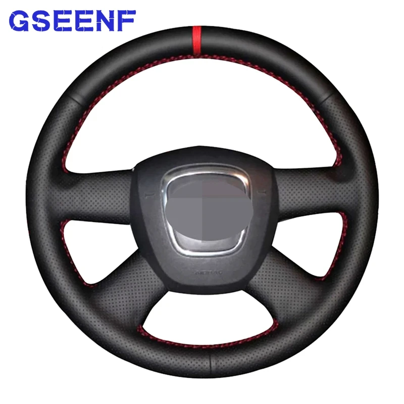 

Для Audi Old A4 B7 B8 A6 C6 2004-2011 Q7 2005-2011 Q5 2008-2012 Φ черная переносная искусственная кожа