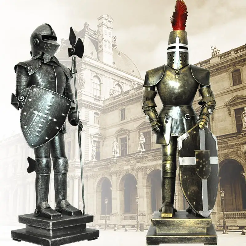 Verkauf ALTE ROM ORNAMENT SKULPTUR MITTELALTER CHARAKTER STATUE KALTGEWALZTE BLATT HANDWERK GERECHTIGKEIT KRIEGER FIGUREN HOME DECORR1307