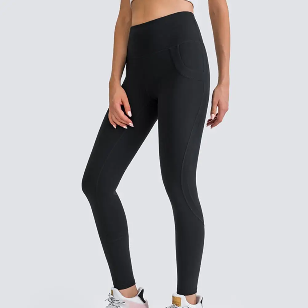 

Отличные штаны для йоги, дышащие портативные штаны для фитнеса, Поддельные карманы, леггинсы для фитнеса с подъемом ягодиц
