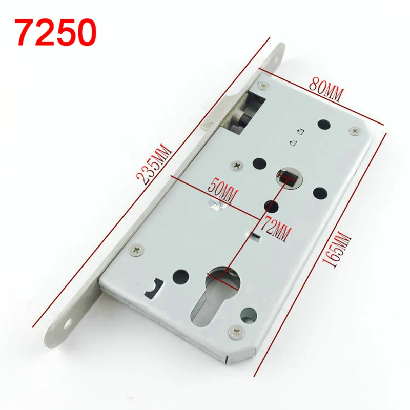 Врезные дверные замки в европейском стиле 7250/7255 корпус замка + цилиндр ручки