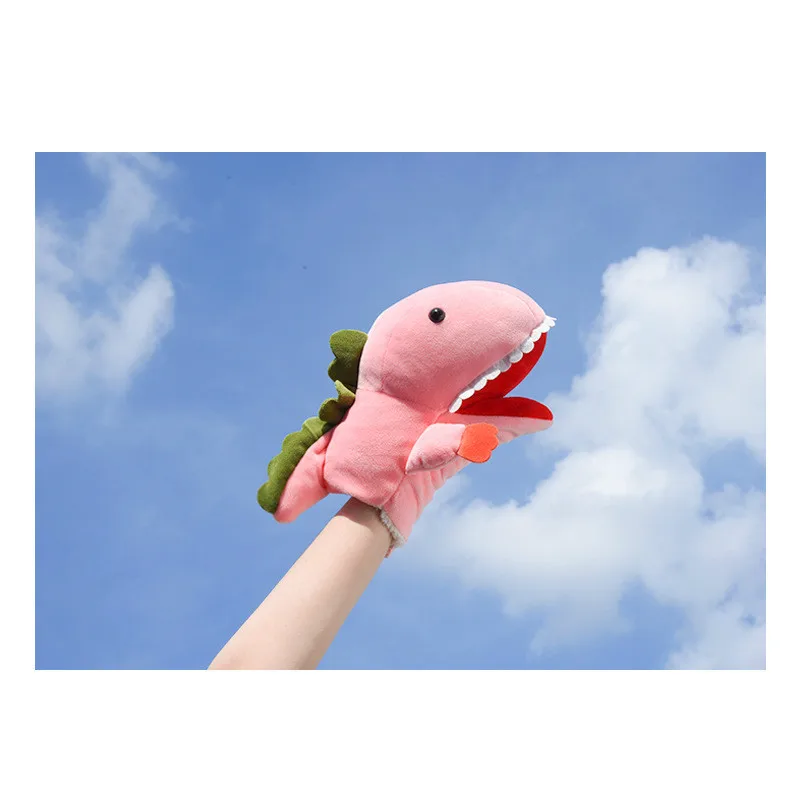 Dinosaur gloves female winter Japanese thick warm Korean cute ins students plus velvet cartoon cotton plush all fingers | Аксессуары для