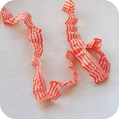 1 м Стандартная отделка эластичная плиссированная полоса красная кружевная