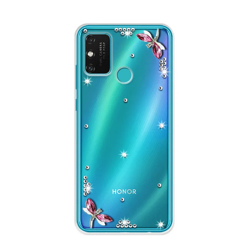 

For Huawei Honor 9A Case Honor 9A Cover Soft TPU Silicone Glitter Phone Case For Huawei Honor 9A MOA-LX9N 9 A Honor9A Case 6.3"