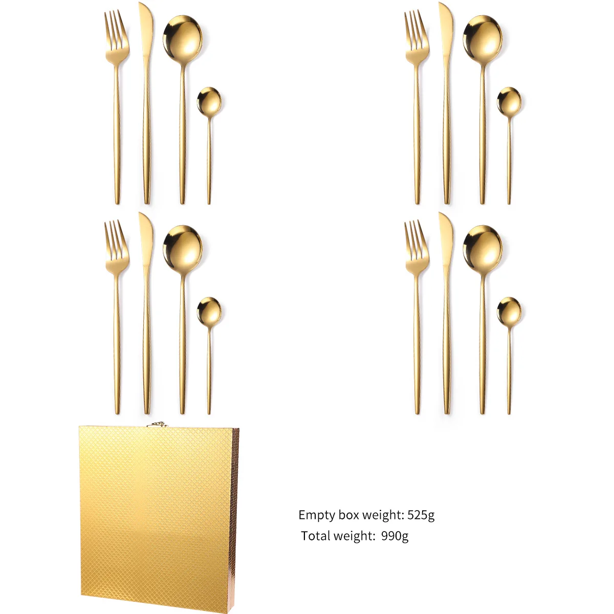 Набор столовой посуды из нержавеющей стали HEYI комплект 16 предметов деревянная