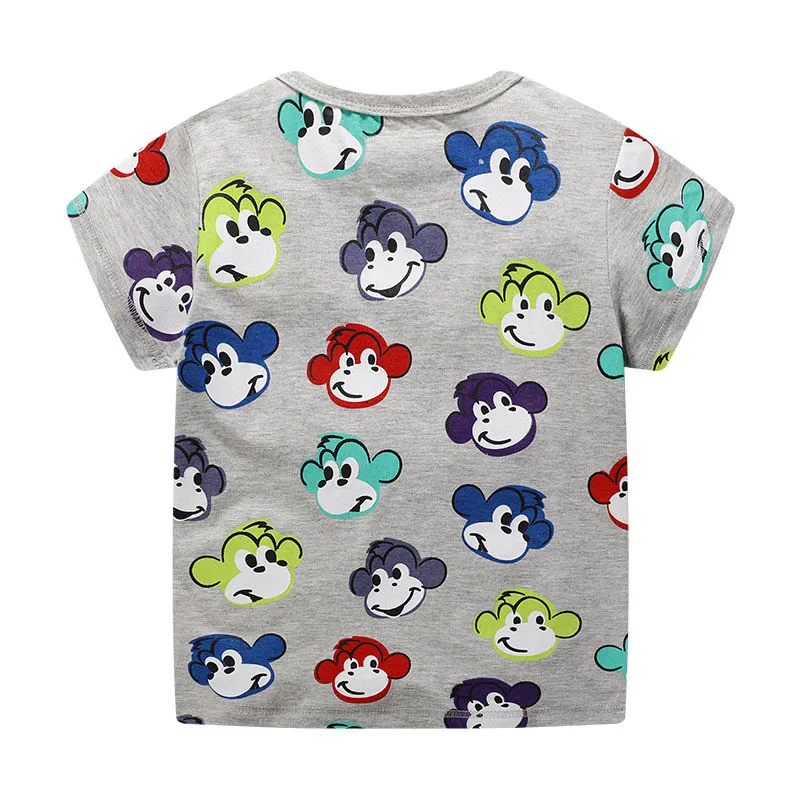 

New Arrival Summer Animals Print Baby T shirts Fashion Cotton Boys Girls Tops