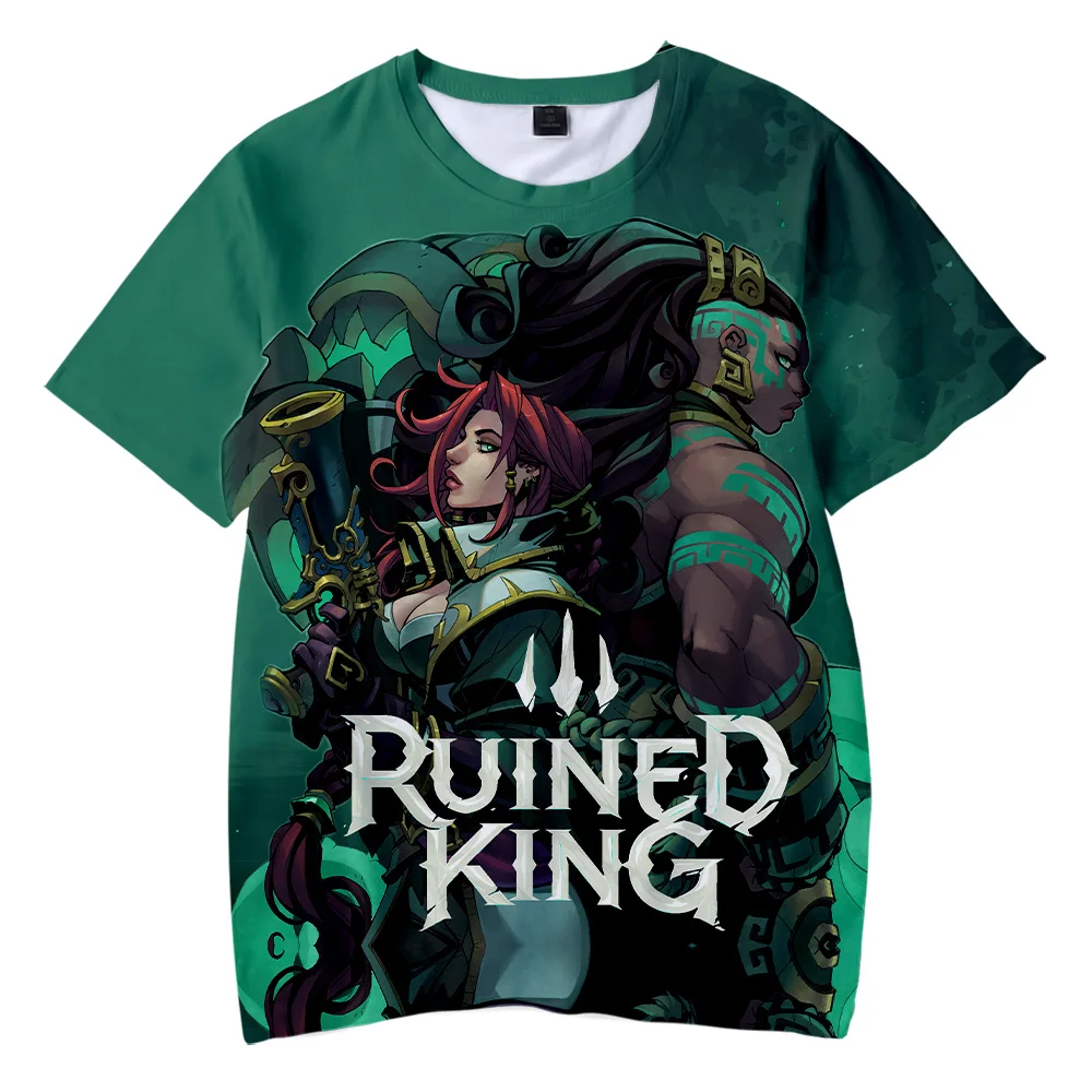 

Ruined King Tshirt Unisex O-Neck Women Men's Tshirt Summer Short Sleeve Harajuku Streetwear 2021 LOL Game 3D Clothes