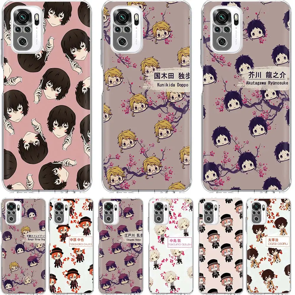 

Anime Bungou Stray Dogs Phone Case Funda For Xiaomi Redmi Note 10 Pro 10S 9S 9 8 Pro 8T 8A 9A 9C 7 7A 6 6A K20 K30 Cover Coque