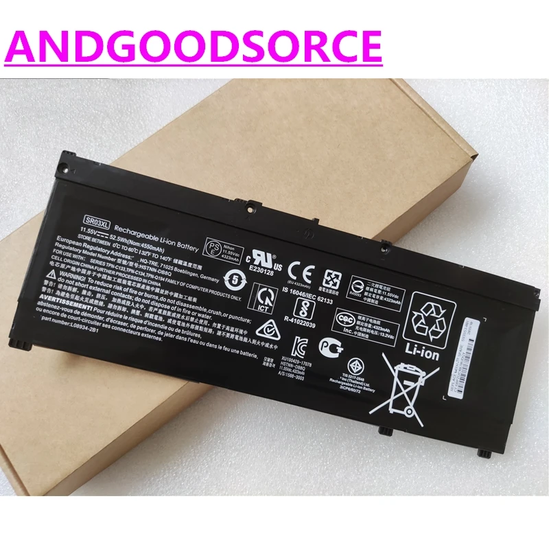 Оригинальный аккумулятор для ноутбука SR03XL HP Pavilion OMEN 15-CE DC CX CD TPN-Q211 Q194 Q193 C133 C134 |