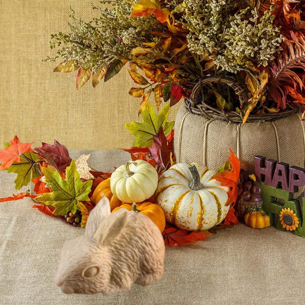 

Easter Mold Silicone Mold Soap Bunny Rabbit Mould 3D DIY Decoration Easter Baking Tool For Cake Fondant Candy Pudding Mousse