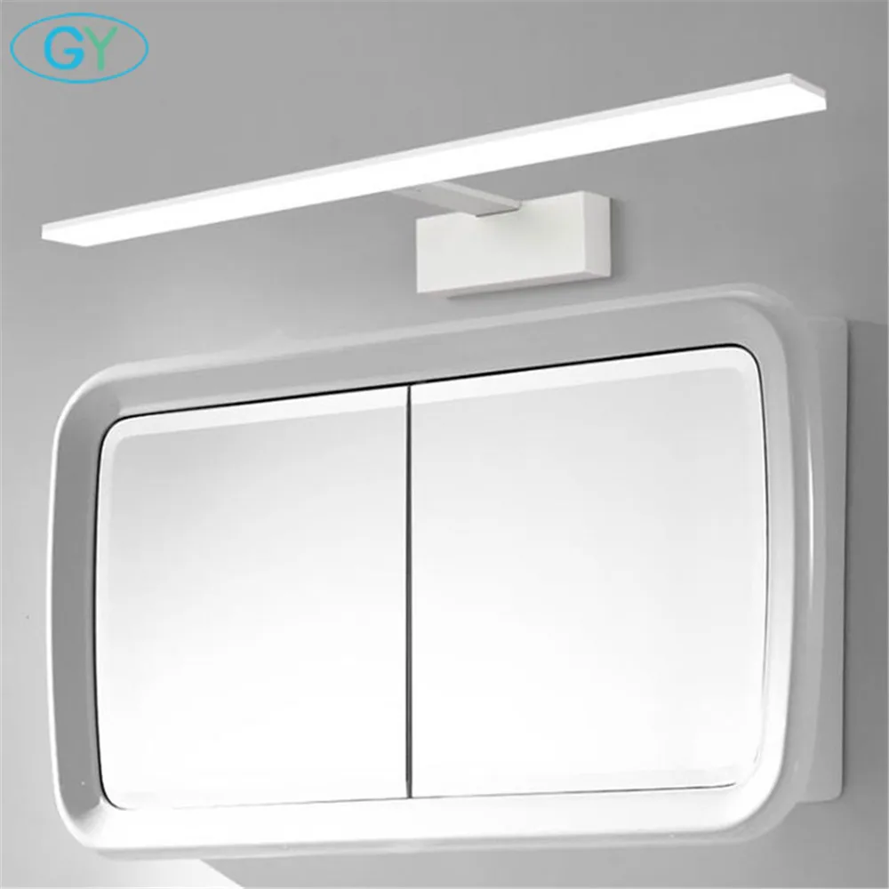 Black White New Slim Design LED Wall Lamps For Cabinet Bathroom Bedside Modern Mirror Front Light Lights AC220V 110V | Лампы и
