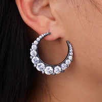 missvikki asymmetrical personality stud earrings for women bridal wedding fashion jewelry best lover gift prevent allergy